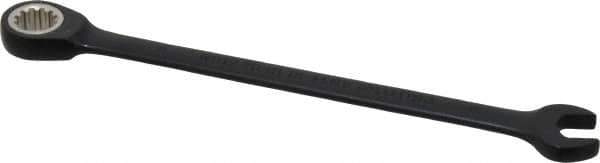 Proto - 8mm 12 Point Combination Wrench - 15° Head Angle, 5-1/2" OAL, Steel, Black Chrome Finish - USA Tool & Supply