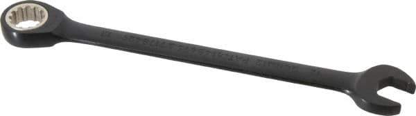 Proto - 12mm 12 Point Combination Wrench - 15° Head Angle, 6-3/4" OAL, Steel, Black Chrome Finish - USA Tool & Supply