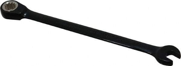 Proto - 1/4" 12 Point Combination Wrench - 15° Head Angle, 5" OAL, Steel, Black Chrome Finish - USA Tool & Supply