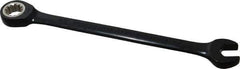 Proto - 3/8" 12 Point Combination Wrench - 15° Head Angle, 6-1/4" OAL, Steel, Black Chrome Finish - USA Tool & Supply