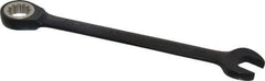 Proto - 1/2" 12 Point Combination Wrench - 15° Head Angle, 7" OAL, Steel, Black Chrome Finish - USA Tool & Supply