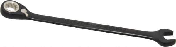 Proto - 8mm 12 Point Combination Wrench - 15° Head Angle, 5-1/2" OAL, Steel, Black Chrome Finish - USA Tool & Supply
