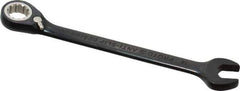 Proto - 14mm 12 Point Combination Wrench - 15° Head Angle, 7-1/2" OAL, Steel, Black Chrome Finish - USA Tool & Supply