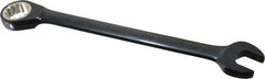 Proto - 19mm 12 Point Combination Wrench - 15° Head Angle, 9-3/4" OAL, Steel, Black Chrome Finish - USA Tool & Supply