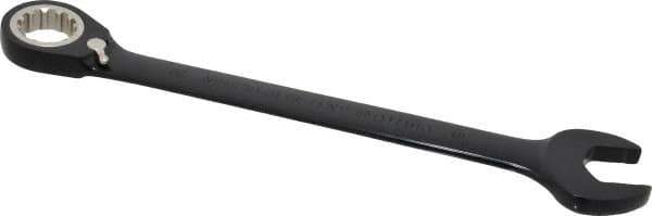 Proto - 30mm 12 Point Combination Wrench - 15° Head Angle, 15-7/8" OAL, Steel, Black Chrome Finish - USA Tool & Supply