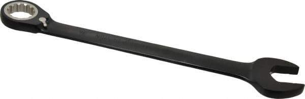 Proto - 36mm 12 Point Combination Wrench - 15° Head Angle, 19-5/16" OAL, Steel, Black Chrome Finish - USA Tool & Supply