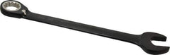 Proto - 36mm 12 Point Combination Wrench - 15° Head Angle, 19-5/16" OAL, Steel, Black Chrome Finish - USA Tool & Supply