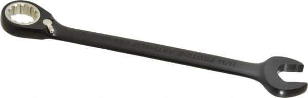 Proto - 11/16" 12 Point Combination Wrench - 15° Head Angle, 8-7/8" OAL, Steel, Black Chrome Finish - USA Tool & Supply
