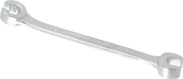 Proto - 3/8", Satin Finish, Combination Flare Nut Wrench - 12 Points, 5-11/16" OAL, Steel, Double End Head - USA Tool & Supply