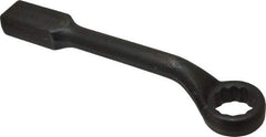 Proto - 1-3/8" 12 Point Striking Box Wrench - Single End, 2-25/64" Head Diam x 1" Head Thickness, 11-1/2" OAL, Steel, Black Finish, 60° Offset - USA Tool & Supply