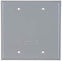 Cooper Crouse-Hinds - Electrical Outlet Box Aluminum Weatherproof Cover - Includes Gasket - USA Tool & Supply