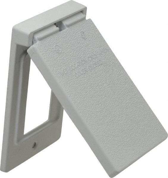 Cooper Crouse-Hinds - Electrical Outlet Box Aluminum Weatherproof Cover - Includes Gasket - USA Tool & Supply