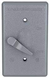 Cooper Crouse-Hinds - Electrical Outlet Box Aluminum Weatherproof Cover - Includes Gasket - USA Tool & Supply