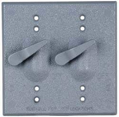 Cooper Crouse-Hinds - Electrical Outlet Box Aluminum Weatherproof Cover - Includes Gasket - USA Tool & Supply