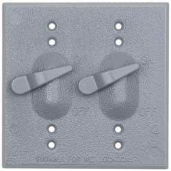 Cooper Crouse-Hinds - Electrical Outlet Box Aluminum Weatherproof Cover - Includes Gasket - USA Tool & Supply