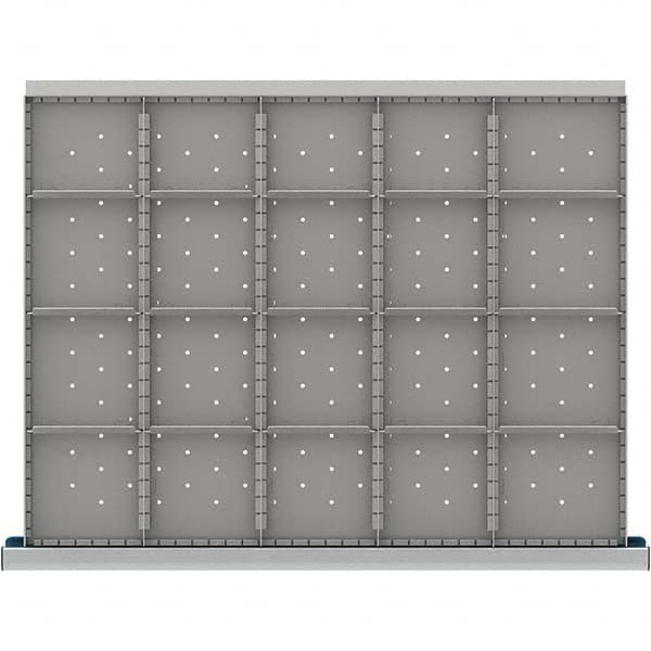 LISTA - 20-Compartment Drawer Divider Layout for 3.15" High Drawers - USA Tool & Supply