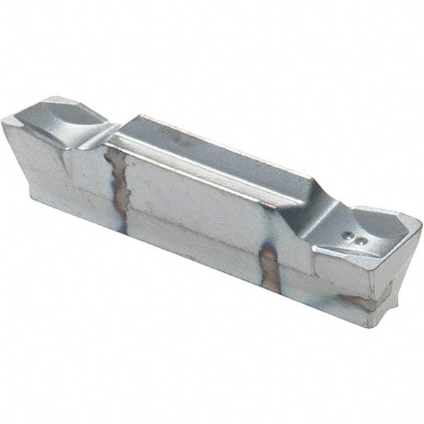 Iscar - HGL3003 IC328 Grade, 0.1181" Cutting Width, Carbide Cutoff Insert - 6° Left Hand Lead Angle, 0.0118" Cnr Rad, TiCN Coated - USA Tool & Supply