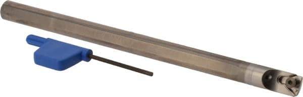 Iscar - 0.448" Min Bore Diam, 6" OAL, 3/8" Shank Diam, Indexable Boring Bar - TP.. 21.51 Insert, Screw Holding Method - USA Tool & Supply