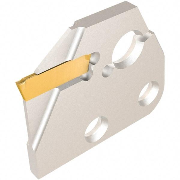 Iscar - Left Hand, 2.5mm Insert Width, Indexable Cutoff and Grooving Support Blade - DGAD 2B-D20 - USA Tool & Supply