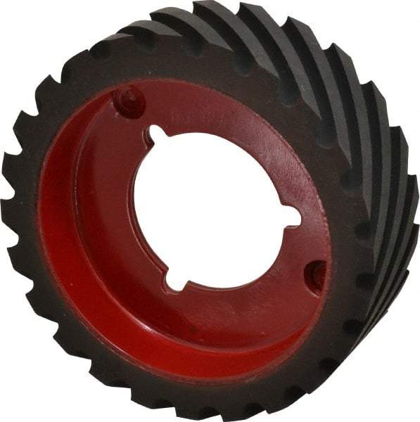 Made in USA - 6" Diam x 2" Wide Contact Wheel - Quick Change, Hard - USA Tool & Supply