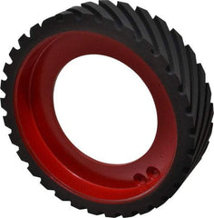 Made in USA - 8" Diam x 2" Wide Contact Wheel - Quick Change, Hard - USA Tool & Supply
