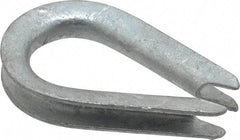 Value Collection - 1/8" Wire Rope Thimble Clip - Steel, Galvanized - USA Tool & Supply