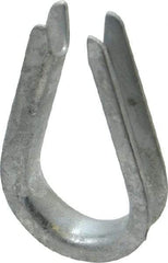 Value Collection - 3/16" Wire Rope Thimble Clip - Steel, Galvanized - USA Tool & Supply
