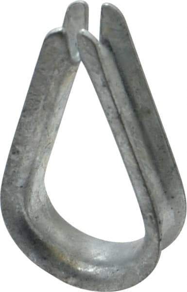 Value Collection - 5/16" Wire Rope Thimble Clip - Steel, Galvanized - USA Tool & Supply