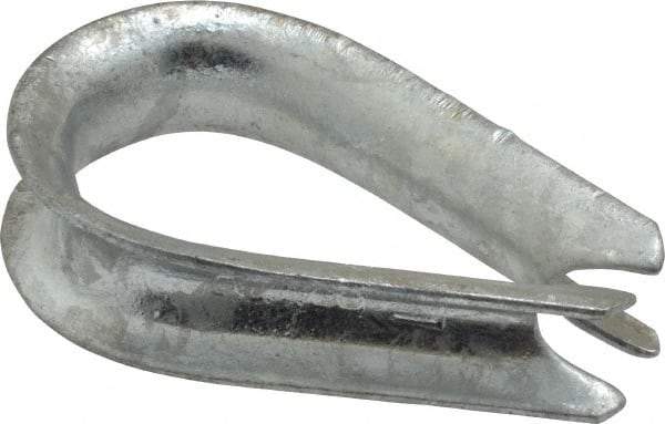 Value Collection - 3/8" Wire Rope Thimble Clip - Steel, Galvanized - USA Tool & Supply