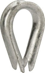 Value Collection - 7/16" Wire Rope Thimble Clip - Steel, Galvanized - USA Tool & Supply