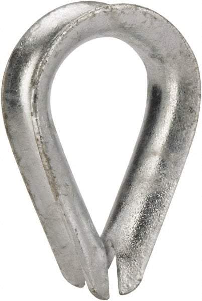 Value Collection - 1/2" Wire Rope Thimble Clip - Steel, Galvanized - USA Tool & Supply