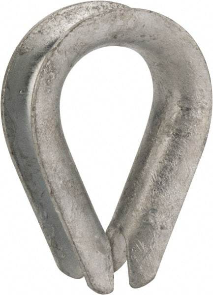 Value Collection - 5/8" Wire Rope Thimble Clip - Steel, Galvanized - USA Tool & Supply