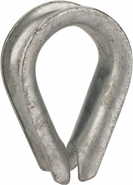 Value Collection - 3/4" Wire Rope Thimble Clip - Steel, Galvanized - USA Tool & Supply