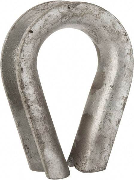 Value Collection - 7/8" Wire Rope Thimble Clip - Steel, Galvanized - USA Tool & Supply