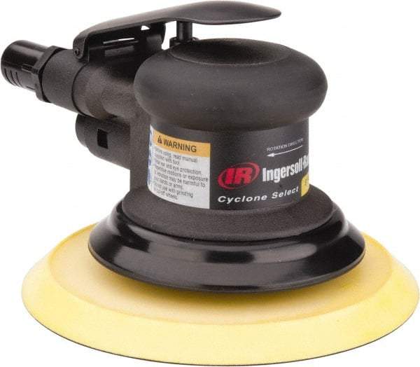 Ingersoll-Rand - 12,000 OPM, 15.8 CFM Air Consumption, Palm Air Orbital Sander - Round Pad, 1/4 NPT Inlet - USA Tool & Supply