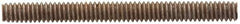 Value Collection - #6-32 2-1/2" OAL Fully Threaded Stud - Stainless Steel, Plain Finish - USA Tool & Supply