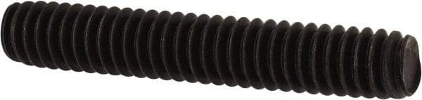 Value Collection - 1/4-20 1-1/2" OAL Fully Threaded Stud - Carbon Steel, Plain Finish - USA Tool & Supply