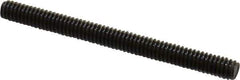 Value Collection - 1/4-20 3" OAL Fully Threaded Stud - Carbon Steel, Plain Finish - USA Tool & Supply