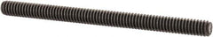 Value Collection - 1/4-20 3-1/2" OAL Fully Threaded Stud - Carbon Steel, Plain Finish - USA Tool & Supply