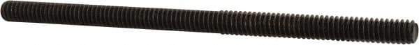 Value Collection - 1/4-20 4-1/2" OAL Fully Threaded Stud - Carbon Steel, Plain Finish - USA Tool & Supply