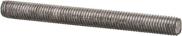 Value Collection - 1/4-28 2-1/2" OAL Fully Threaded Stud - Carbon Steel, Plain Finish - USA Tool & Supply