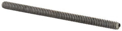 Value Collection - #10-24 3" OAL Fully Threaded Stud - Aluminum, Plain Finish - USA Tool & Supply