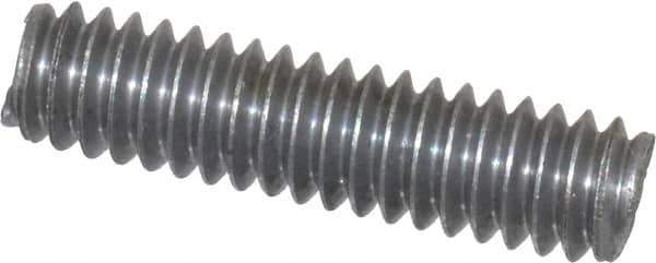 Value Collection - 1/4-20 1" OAL Fully Threaded Stud - Aluminum, Plain Finish - USA Tool & Supply