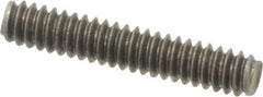 Value Collection - #6-32 3/4" OAL Fully Threaded Stud - Stainless Steel, Plain Finish - USA Tool & Supply