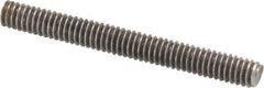 Value Collection - #8-32 1-1/2" OAL Fully Threaded Stud - Stainless Steel, Plain Finish - USA Tool & Supply