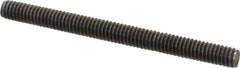 Value Collection - #8-32 2" OAL Fully Threaded Stud - Stainless Steel, Plain Finish - USA Tool & Supply