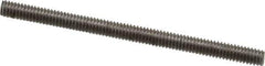 Value Collection - #8-32 2-1/2" OAL Fully Threaded Stud - Stainless Steel, Plain Finish - USA Tool & Supply