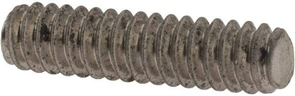 Value Collection - #10-24 3/4" OAL Fully Threaded Stud - Stainless Steel, Plain Finish - USA Tool & Supply