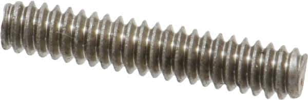 Value Collection - #10-24 1" OAL Fully Threaded Stud - Stainless Steel, Plain Finish - USA Tool & Supply