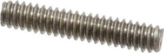 Value Collection - #10-24 1" OAL Fully Threaded Stud - Stainless Steel, Plain Finish - USA Tool & Supply